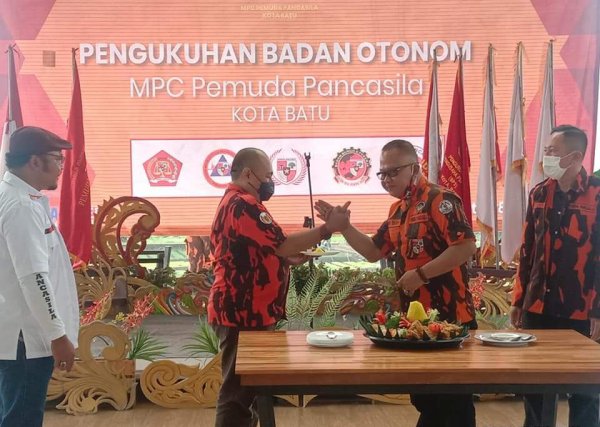 Abdikan Diri Pada Masyarakat, MPC Pemuda Pancasila Kota Batu Kukuhkan Banom