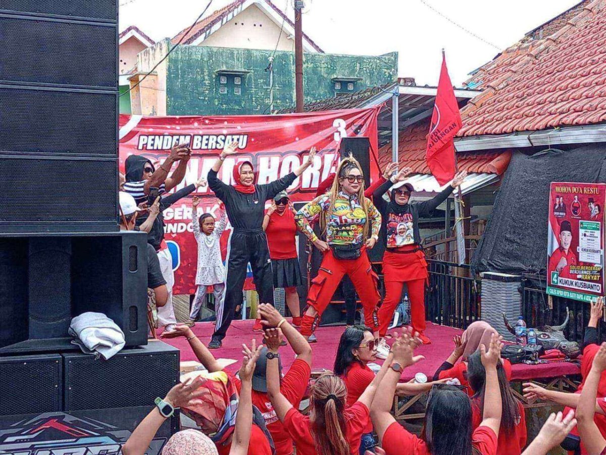 Gelar Senam Horeg Pendem Bersatu, Caleg DPRD Provinsi Jatim Dewanti Rumpoko: Mohon Doa Restu dan Dukungannya