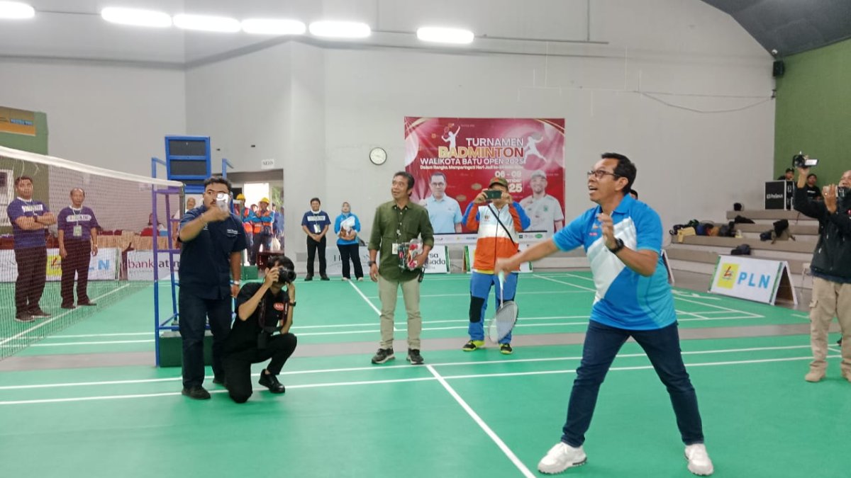 Jaring Bibit Atlet Berprestasi, Turnamen Badminton Wali Kota Batu Open 2024 Digelar, Peringati Hari Jadi Kota Batu ke-24