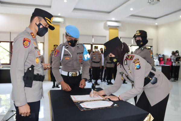 Kasat Lantas Polres Batu Resmi Berganti, Begini Pesan Kapolres Batu AKBP Oskar Syamsuddin