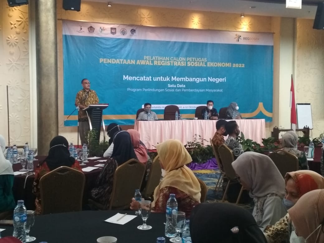 Kepala BPS Kota Batu, Resmi Buka Pelatihan Calon Petugas Regsosek 2022