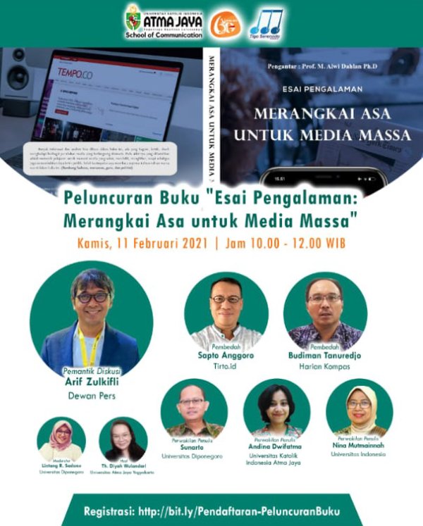 32 Dosen dari 24 PT Berpartisipasi Peringati HPN 2021, Rilis Buku Tentang Pers