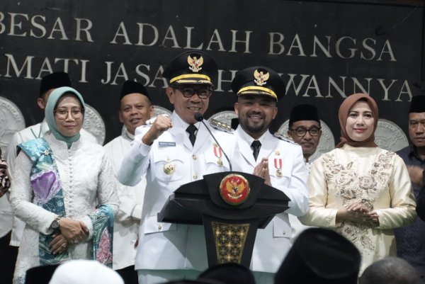Pulang dari Akmil Magelang, Wali Kota Batu Nurochman dan Wawali Heli Suyanto Disambut Doa Bersama