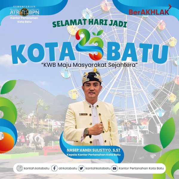Iklan Ucapan Hari Jadi Kota Batu ke-23