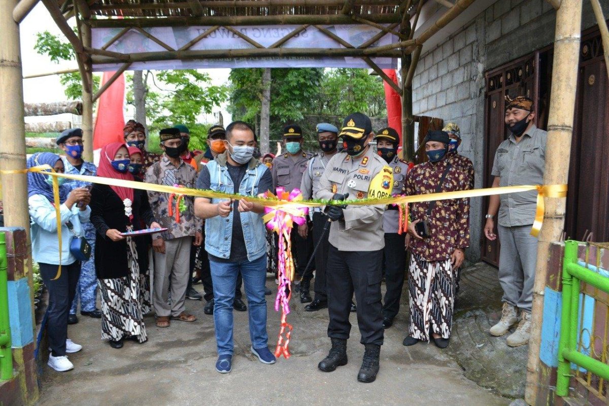 Kapolres Batu Resmikan “Kampung Tangguh Semeru” Desa Wisata di Dusun Gerdu