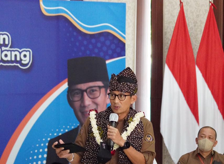 Menparekraf RI Sandiaga Uno, Buka Entrepreneur Workshop dan Talkshow Minuman Kekinian di Kota Batu