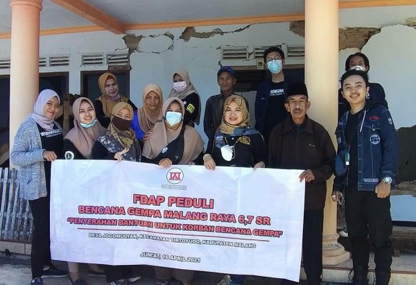 Aksi Donasi FDAP untuk Terdampak Gempa Malang