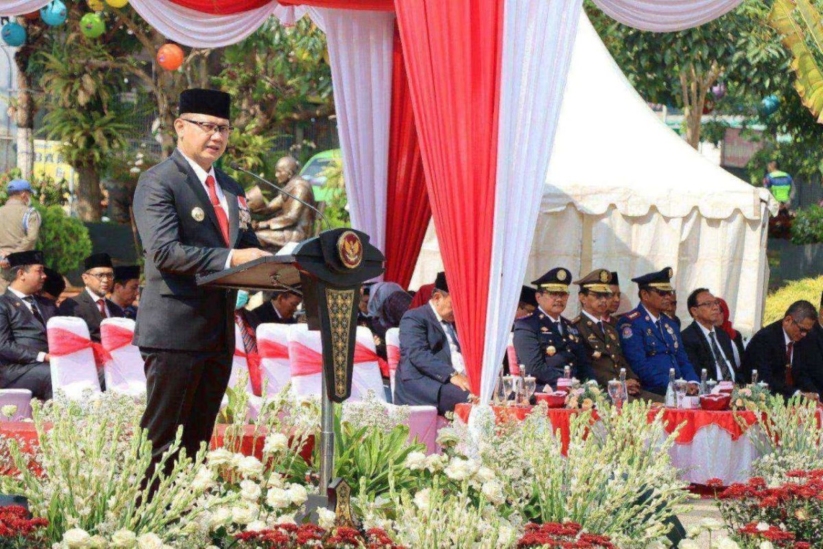 Pj. Wali Kota Batu Aries, Pimpin Upacara Peringatan Hari Pahlawan ke-78 Tahun 2023