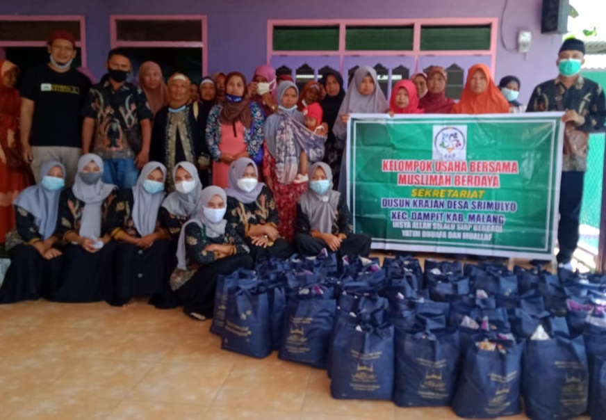 Ringankan Beban Mualaf Korban Gempa, KUB dan MCI Donasi ke Srimulyo Dampit
