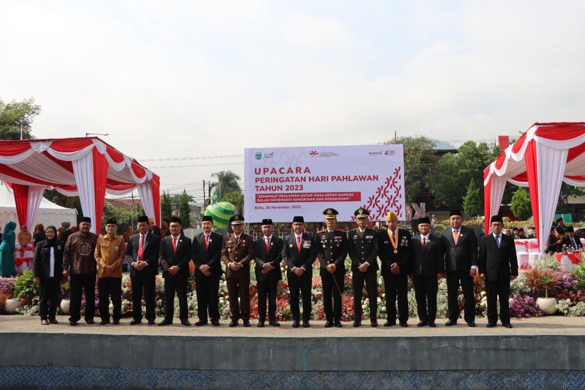 Kapolres Batu AKBP Oskar, Ikuti Upacara Peringatan Hari Pahlawan ke-78 Tahun 2023