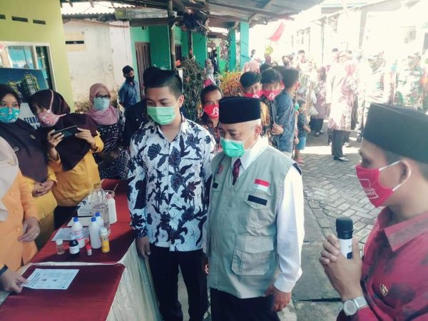 Sosialisasikan Kampung Tangguh, Sanusi Bersama Forkopimda Kunjungi Kampung Sawo