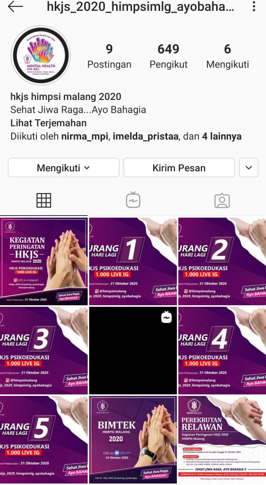 Usung Tema “Sehat Jiwa Raga” Himpsi Malang Ajak Ayo Bahagia