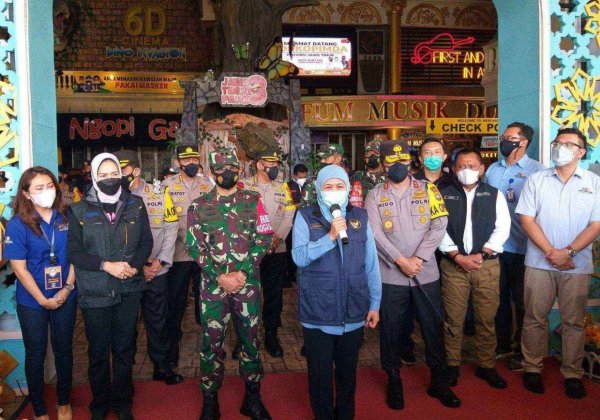 Tinjau Jatim Park 3, Gubernur Jatim Khofifah Apresiasi Prokes