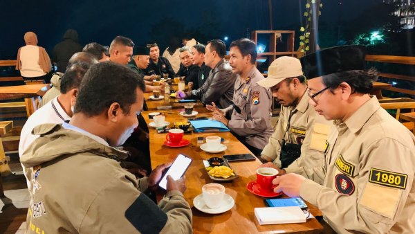 Polres Batu Ajak Perguruan Pencak Silat Ngopi Bareng