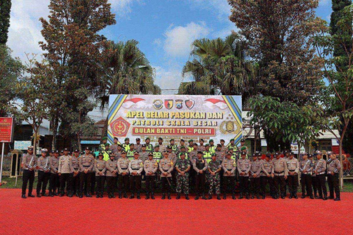 Amankan Pelaksanaan Pemilu 2024, Sinergitas TNI-Polri Gelar Apel dan Patroli Skala Besar