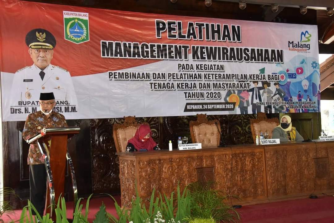 Bupati Malang Sanusi, Hadiri Pelatihan IKM