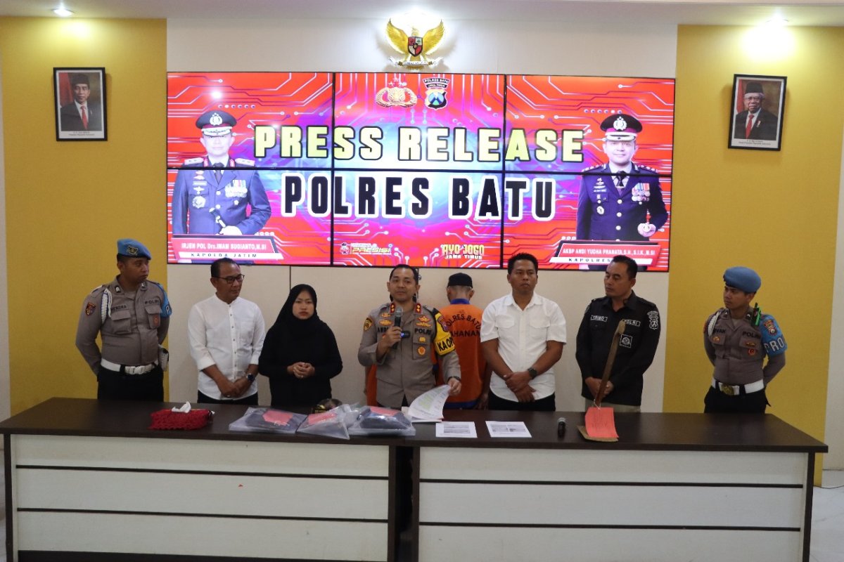 Satreskrim Polres Batu, Berhasil Amankan Dua Pelaku Aborsi Ilegal Pasangan Kekasih Warga Ngantang