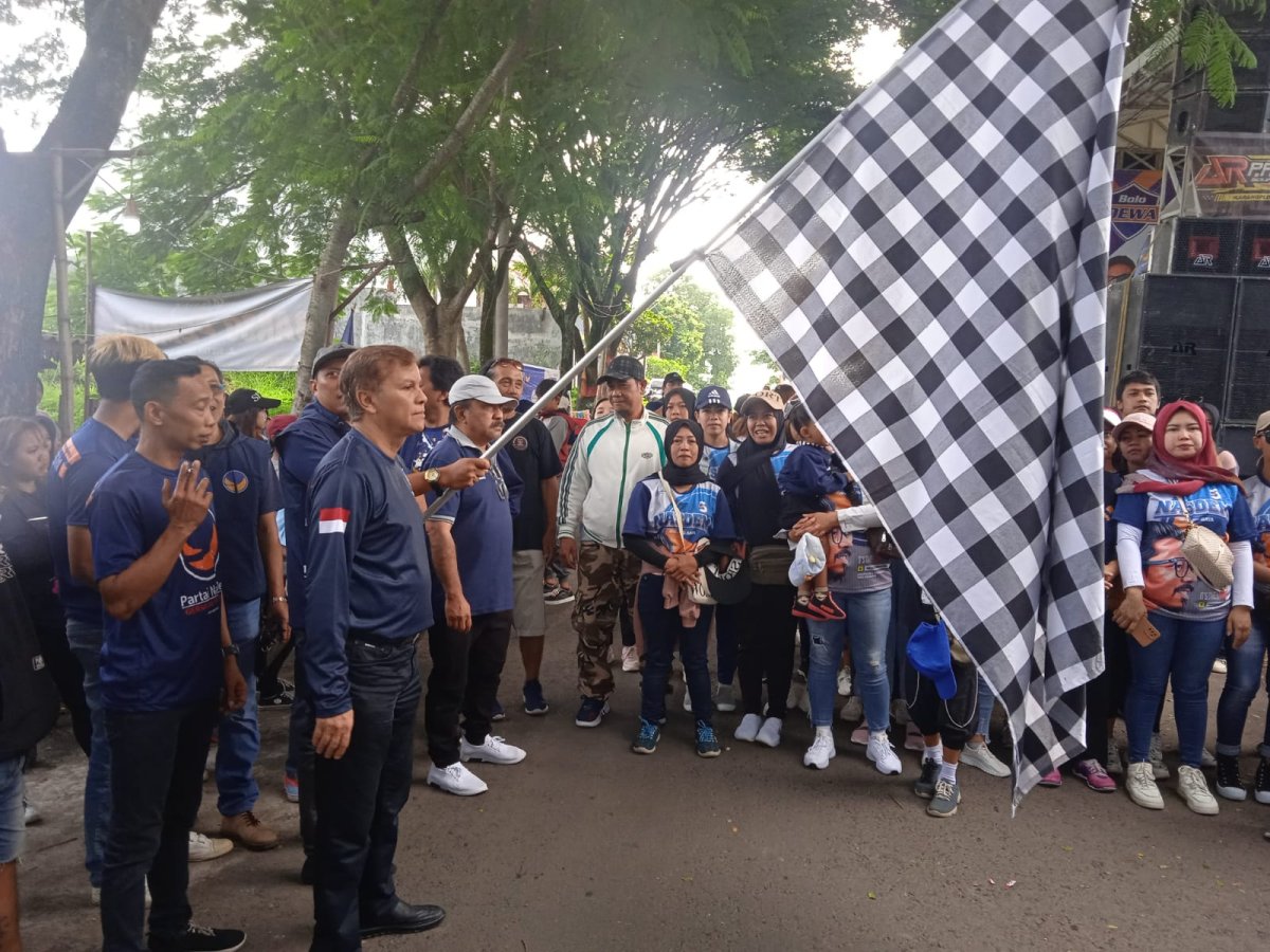 Partai Nasdem Gelar Jalan Sehat dan Senam Horeg, Usung tema “Bersama Panjenengan Sedoyo Lancar”