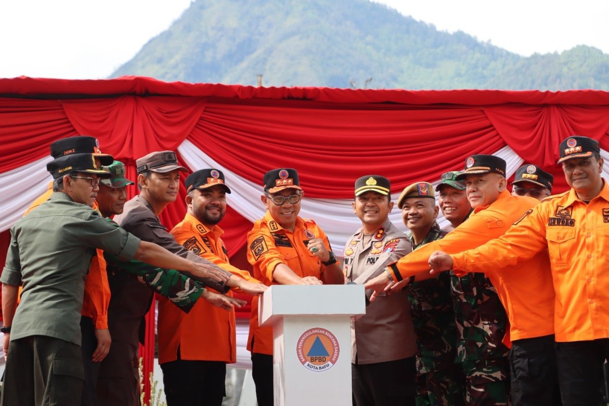 Hadapi Bencana Hidrometeorologi, Polres Batu Siagakan Pamapta