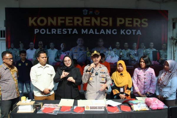 Polresta Malang Kota Berhasil Bongkar Sindikat Perdagangan Bayi