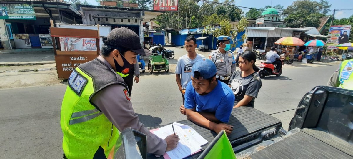 Operasi Yustisi, Polsek Ngantang Jaring 102 Pelanggar