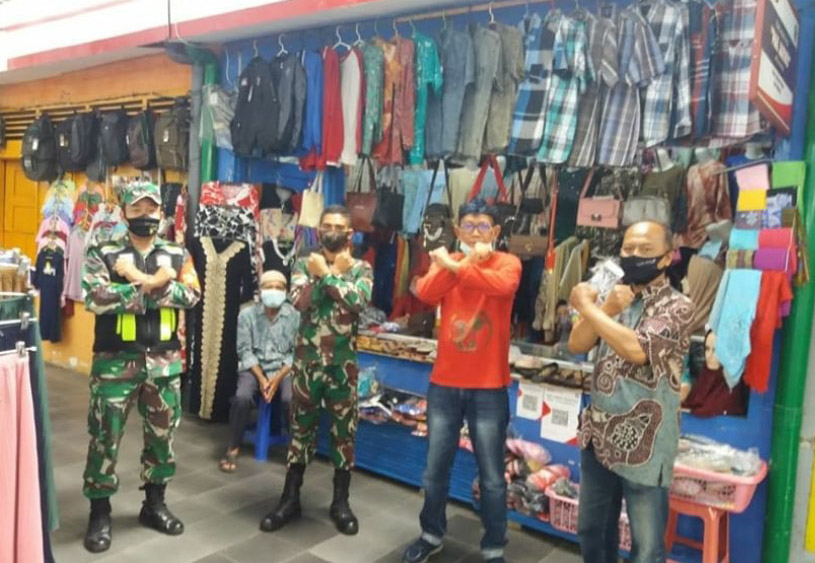 Terapkan Protokol Kesehatan, Pasar Klojen Kota Malang Tetap Buka