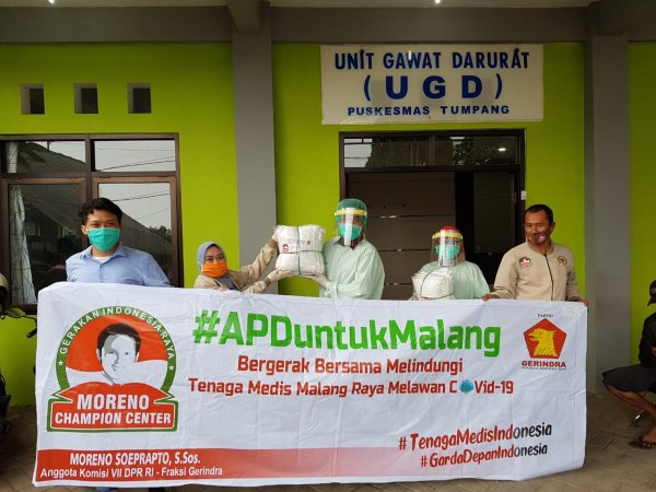Moreno Soeprapto Berikan Bantuan APD hingga Sembako di Malang Raya