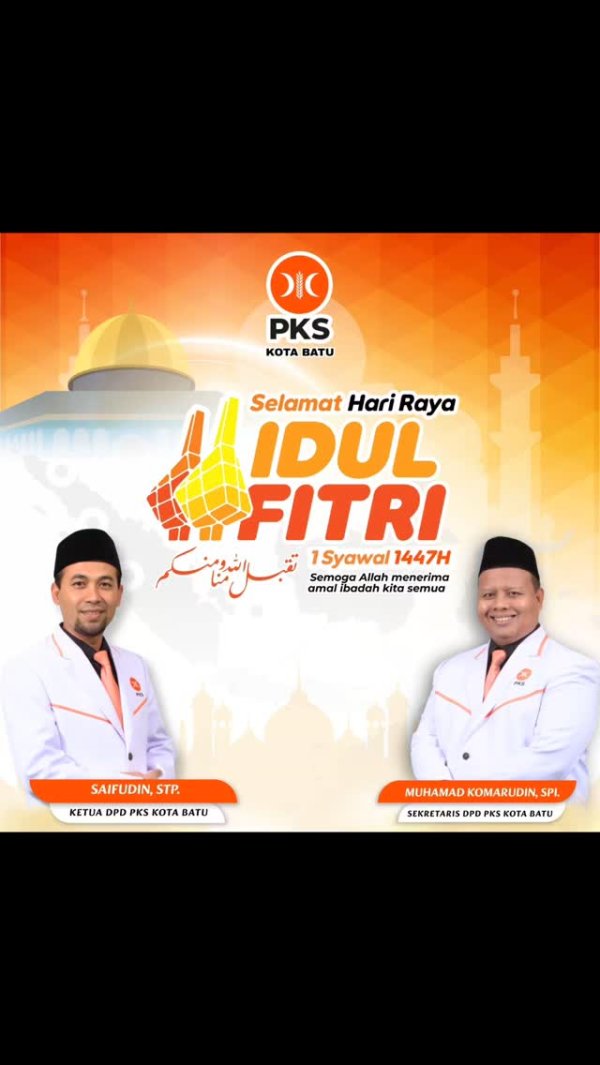 Iklan Ucapan Selamat Hari Raya Idul Fitri 1447 H
