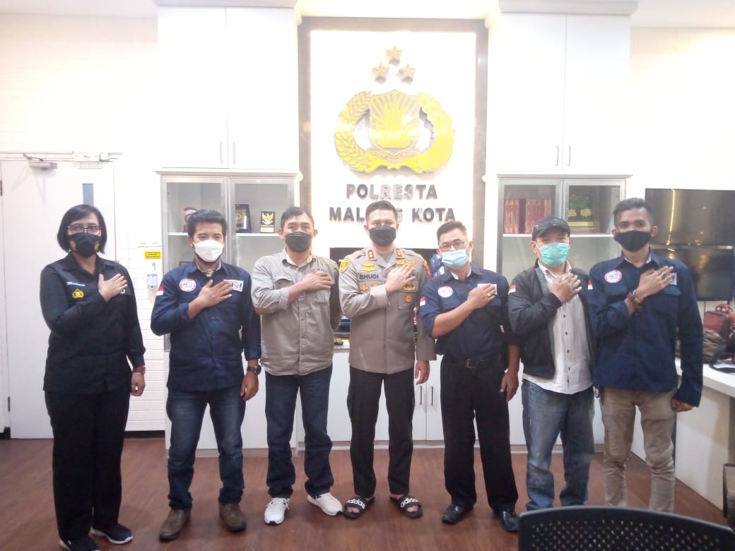 Jalin Silaturahim, Organisasi Pers MOI Malang Raya Kunjungi Mapolresta Malang