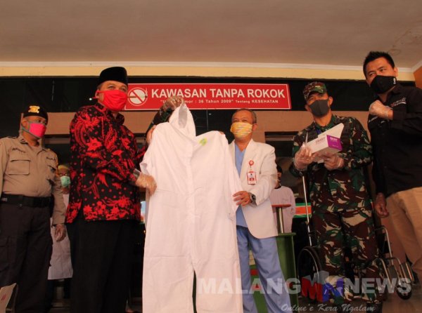 RSSA Malang Terima Bantuan APD dan Rapid Test