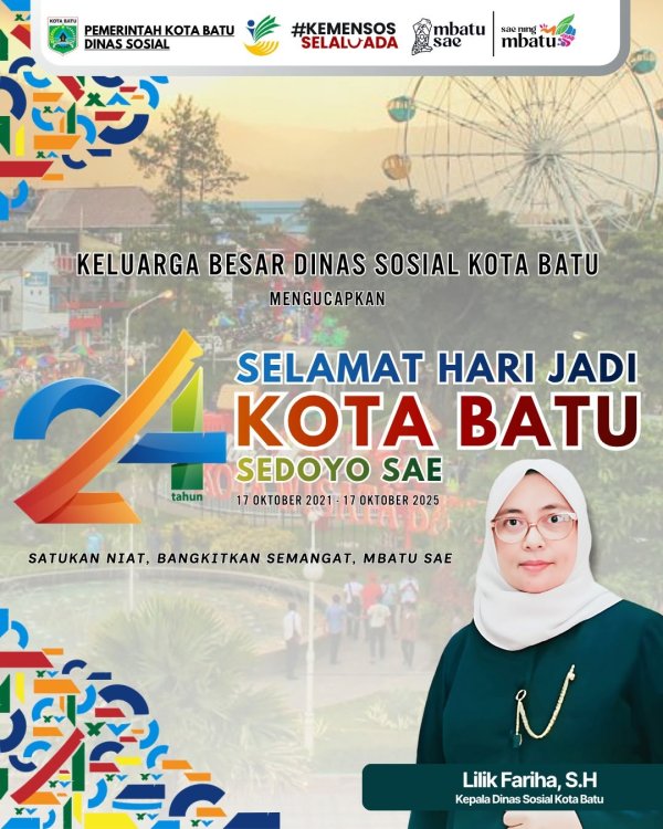 Iklan Ucapan Hari Jadi Kota Batu ke-24