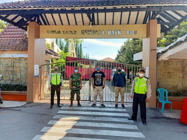Amankan Perayaan Paskah, Polres Batu Terjunkan Personel Gabungan