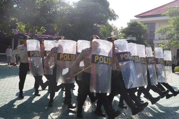 Sat Samapta Polres Batu Gelar Latihan Dalmas Antisipasi Kontijensi, Tingkatkan Kemampuan Taktis Personel