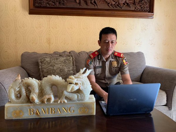 Meski Pandemi, Perwira Polisi ini Tetap Semangat Belajar