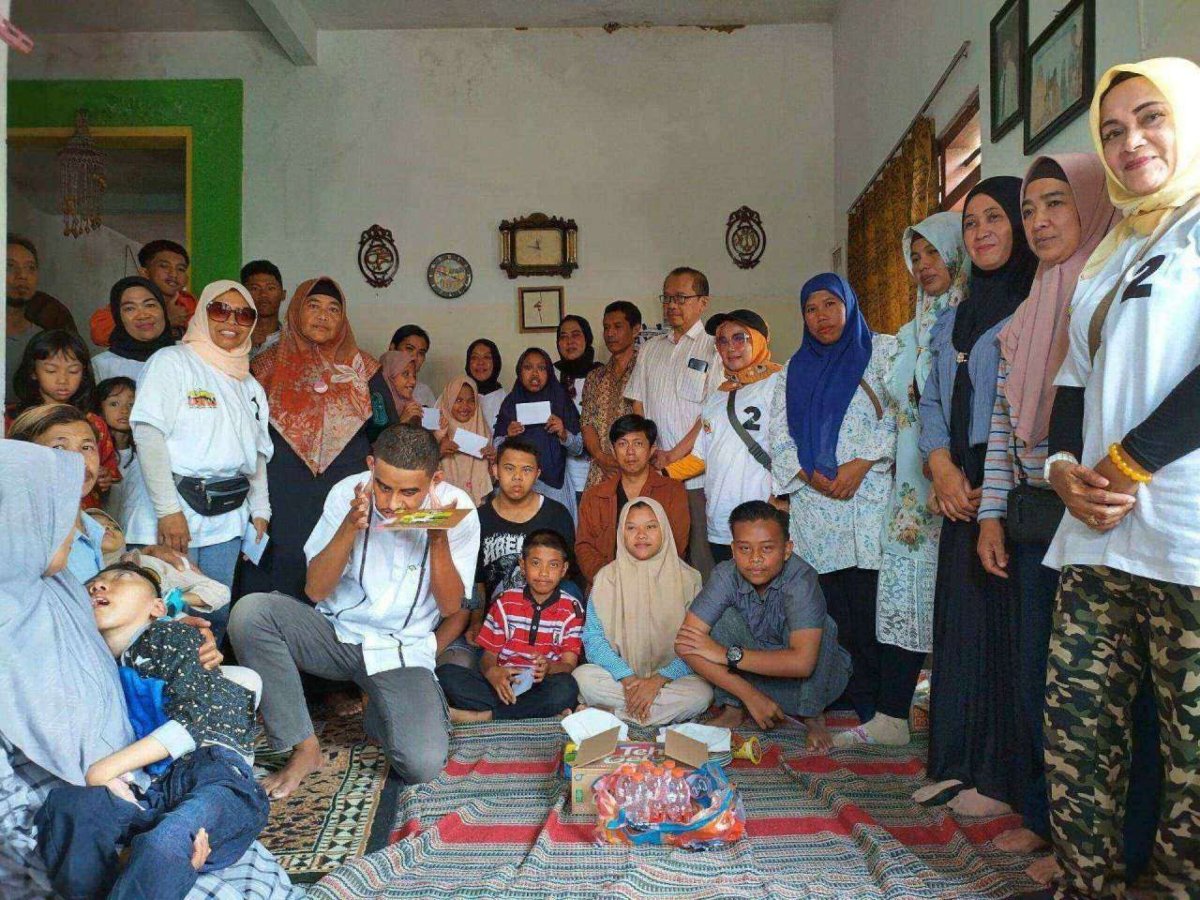 Peringati HUT ke-60, DPD Partai Golkar Kota Batu Gelar Senam Sehat dan Santunan ke Panti Asuhan