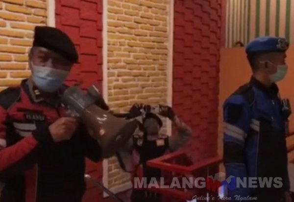 Cegah Penyebaran Covid-19, Sat Sabhara Polres Batu Gelar Patroli Kepatuhan