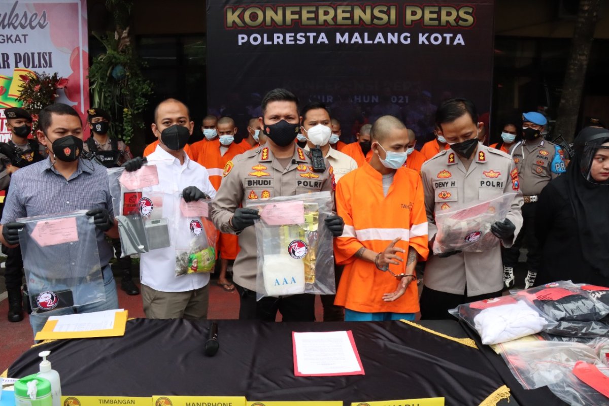 Polresta Malang Kota, Berhasil Gagalkan Peredaran Narkoba 2,6 Kilogram