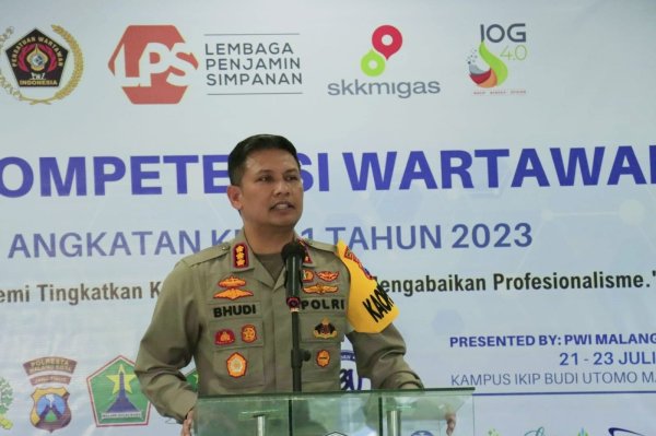 Dukung Peningkatan Kompetensi Insan Pers, Kombes Pol. Buher Secara Resmi Buka UKW 2023