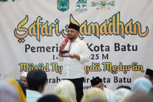 Safari Ramadan, Wakil Wali Kota Batu, Heli Suyanto Janji Tingkatkan Perekonomian dan Pendidikan Masyarakat