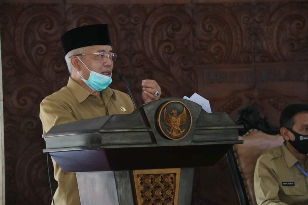 New Normal Life, Bupati Malang Sanusi Lakukan Sosialisasi ke Santri