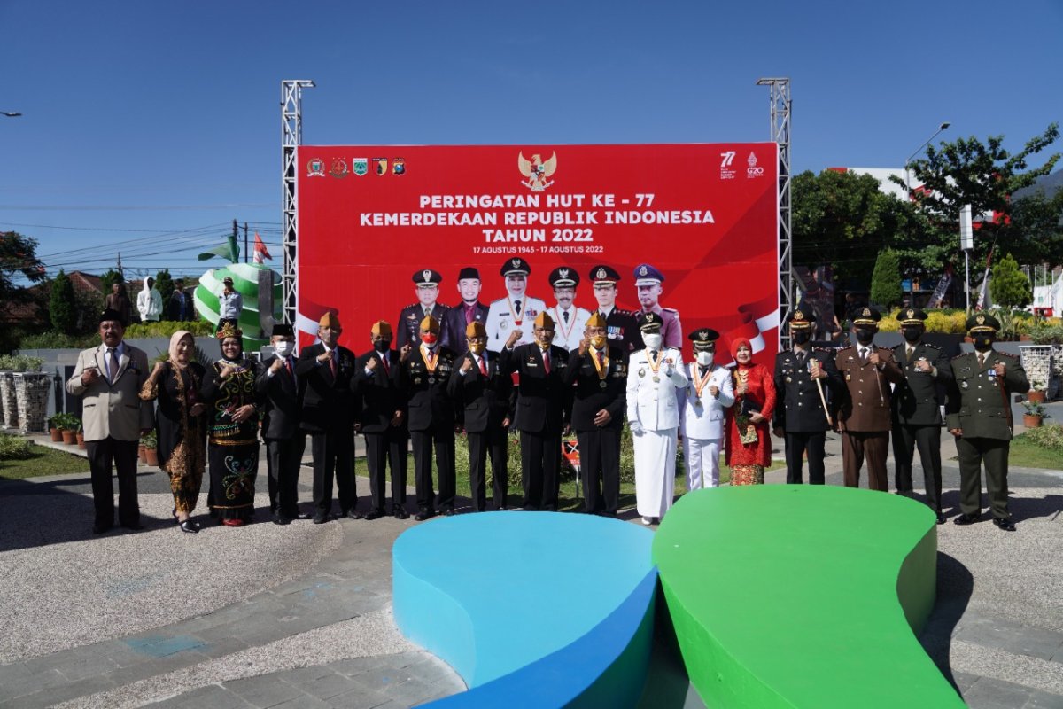 Kapolres Batu AKBP Oskar Ikuti Upacara Kemerdekaan RI ke-77 Tahun 2022