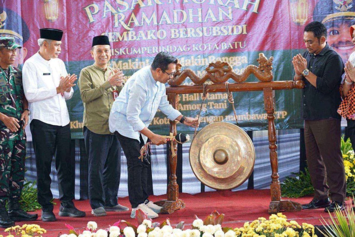 Dorong Stabilitas Harga Pangan Jelang Idul Fitri 2026, Pemkot Batu Gelar Pasar Murah