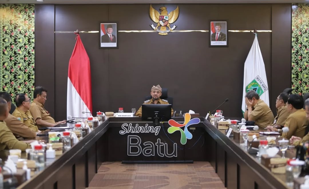 Wawali Kota Batu, Heli Suyanto Pimpin Rapat Perdana Kepala SKPD di Lingkungan Pemkot Batu