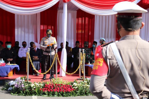 Polres Batu Gelar Apel Pasukan Pengamanan Ops Lilin Semeru 2020