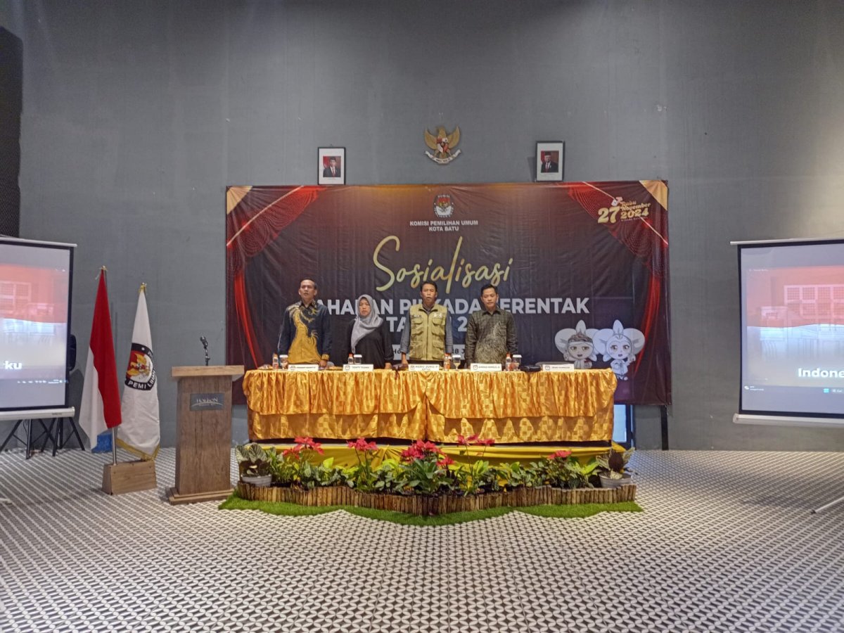 KPU Kota Batu Gelar Sosialisasi Tahapan Pilkada Serentak 2024, Minta Caleg Terpilih Laporkan LHKPN