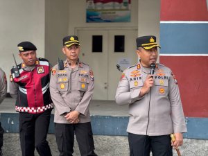 Kapolres Batu AKBP Aris Pimpin Apel Pengamanan Liga 4, Jamin Pertandingan Aman dan Kondusif