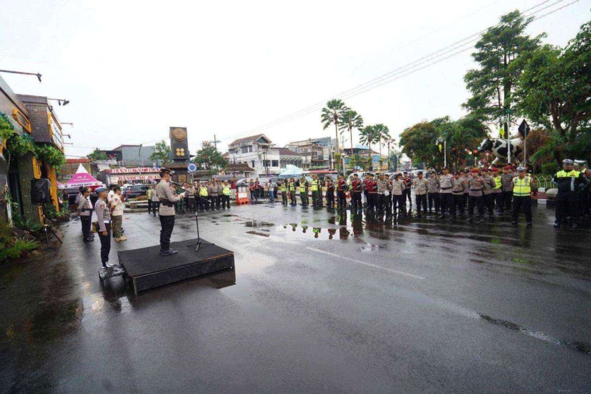 Sambut Wisatawan, Kapolres Batu AKBP Oskar: 499 Personil Gabungan Siap Amankan Hari Raya Idul Fitri 1445 Hijriah