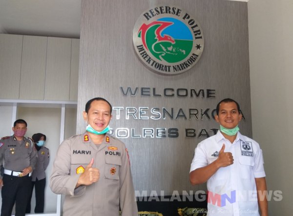 Kapolres Batu AKBP Harviadhi, Resmikan Kantor Baru Satnarkoba