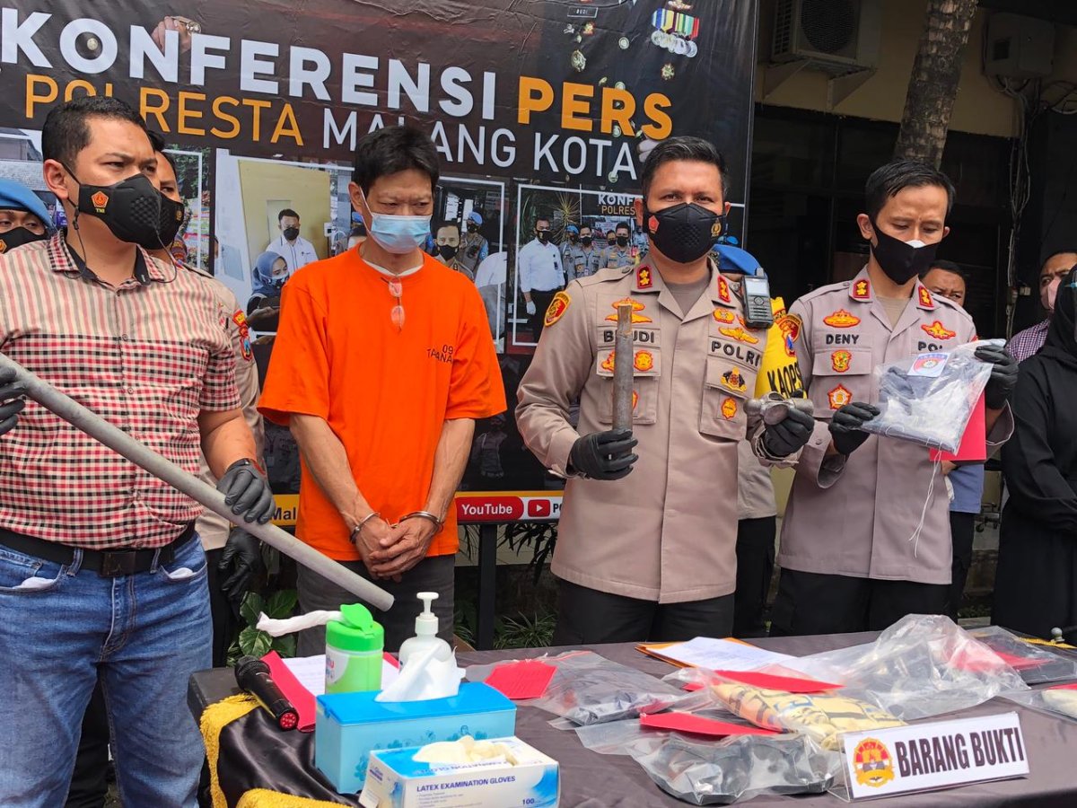 Polresta Malang Kota, Ungkap Kasus Pembunuhan Istri Siri