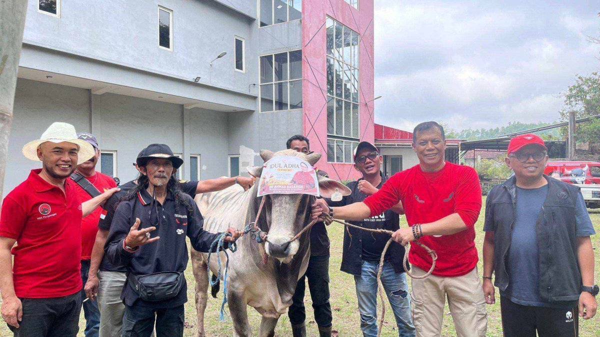 Sembelih Hewan Kurban 5 Ekor Sapi, Moment Idul Adha 2026, DPC PDI Perjuangan Kota Batu Berbagi Kebahagiaan Bersama Masyarakat